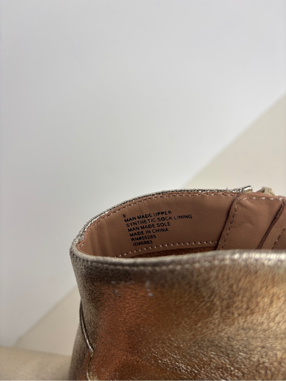 Express Metallic Gold Pointed-Toe Ankle Booties - Picture 13 of 13